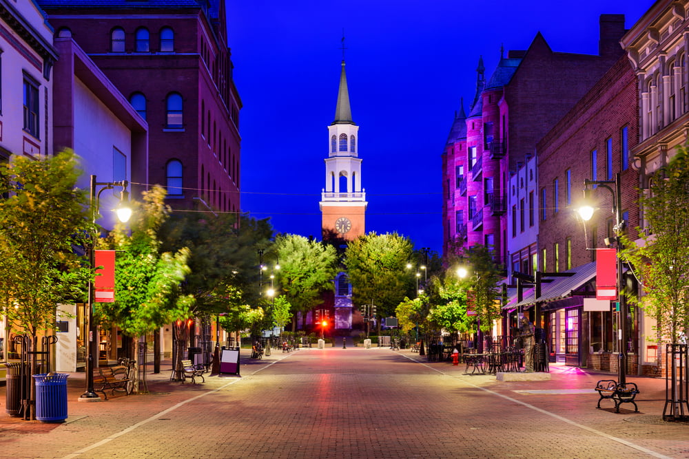 Church Street Vermont - Most Iconic Road Trips in Every State