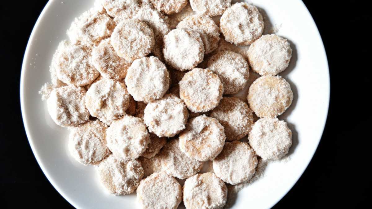 Biscochos, biscochitos cookies close up on a plate