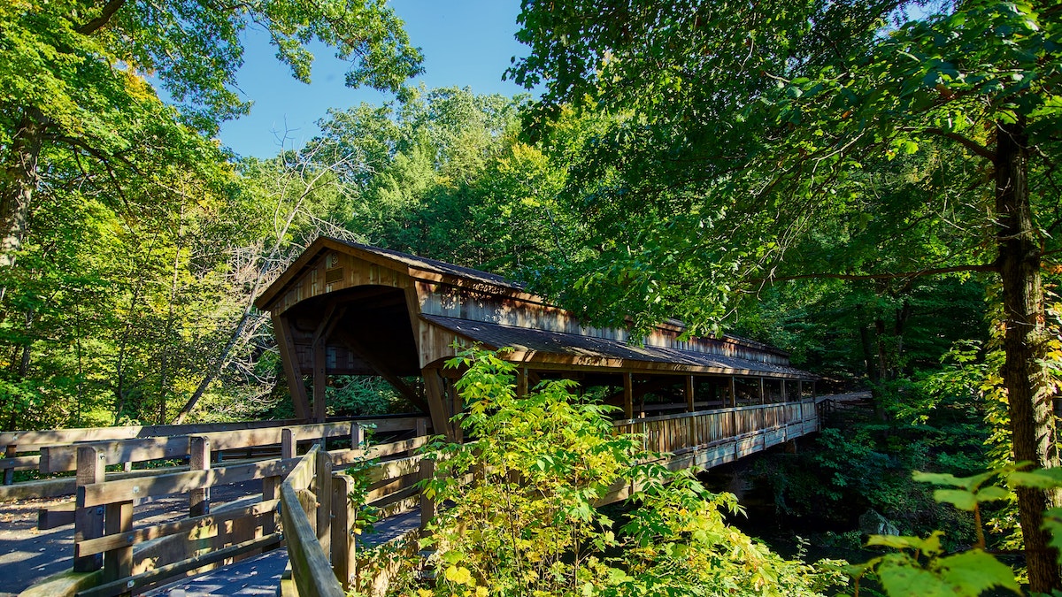 Covered bridge in illinois