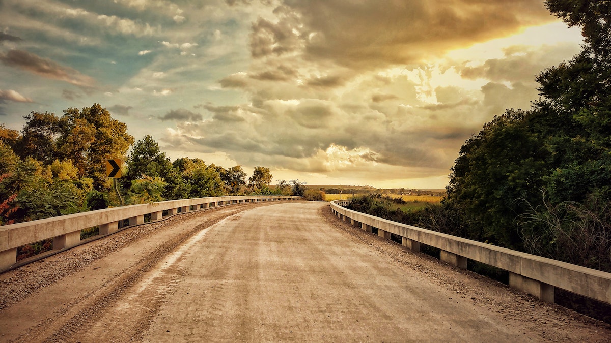 road in kansas