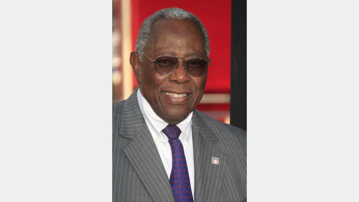 LOS ANGELES - APR 9: Hank Aaron at the Los Angeles Premiere of '42' at TCL Chinese Theater on April 9, 2013 in Los Angeles, California