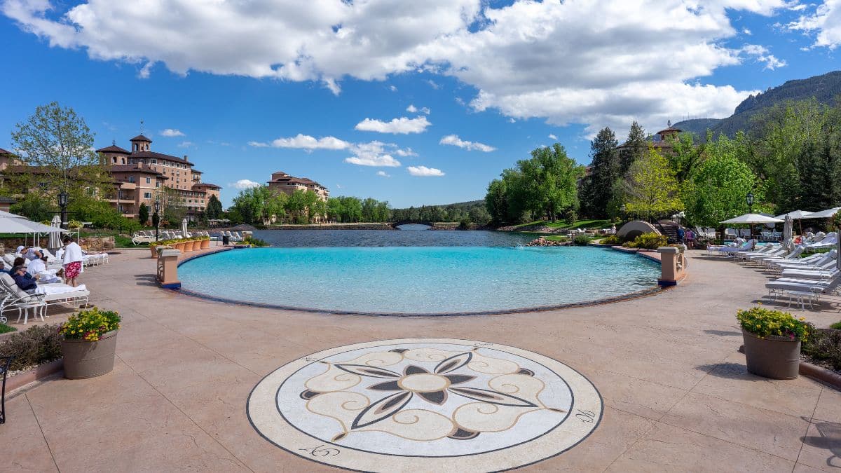 outdoor pool at the broadmoor