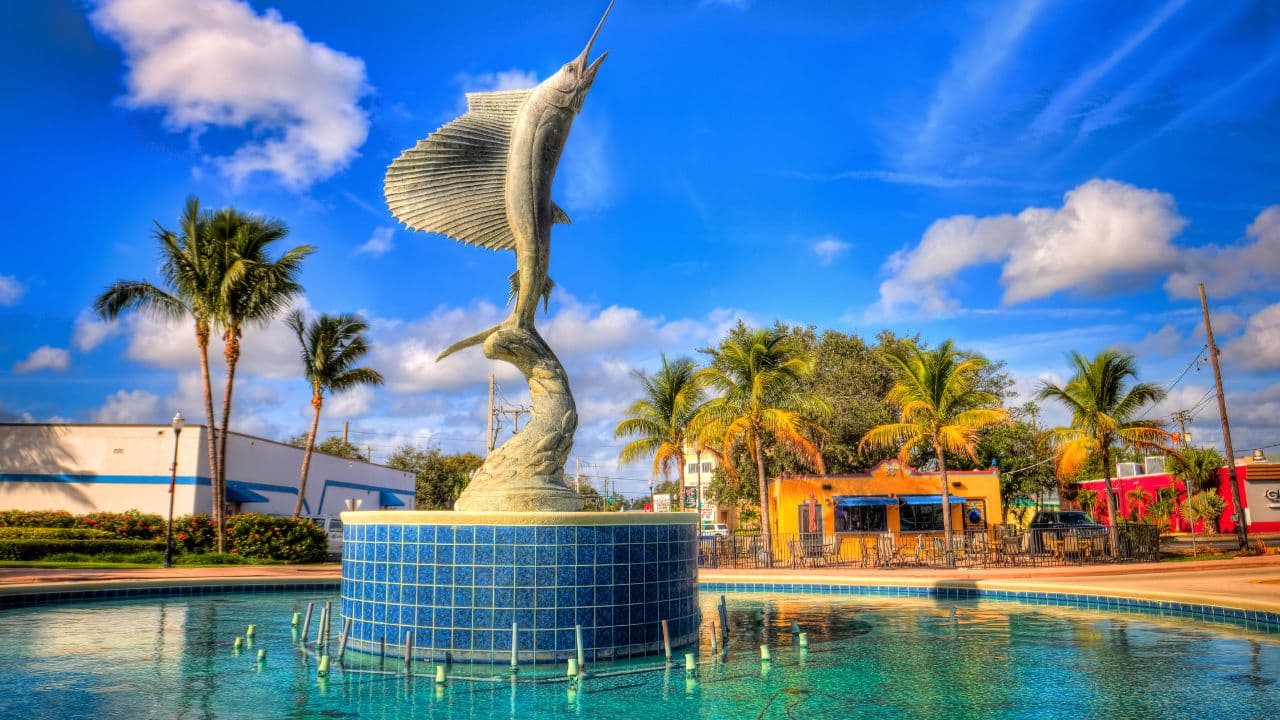 Sailfish-statue-at-downtown-Stuart-Martin-County