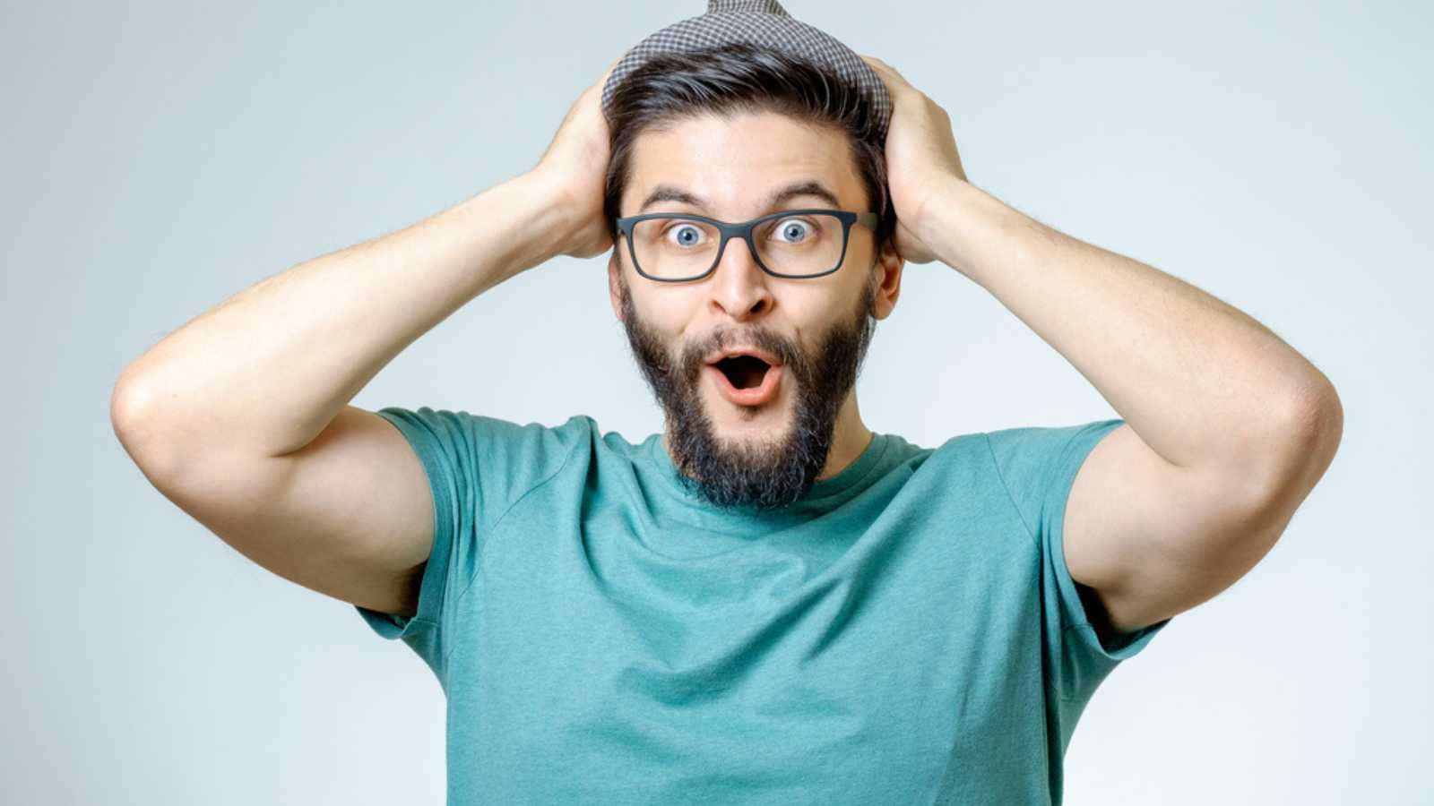 Man surprised
